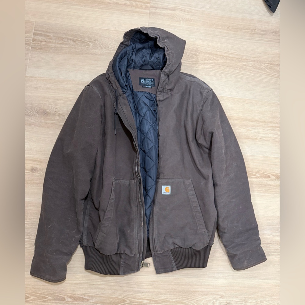 Carhartt Men's Dark Brown Insulated Performance Winter Work Jacket